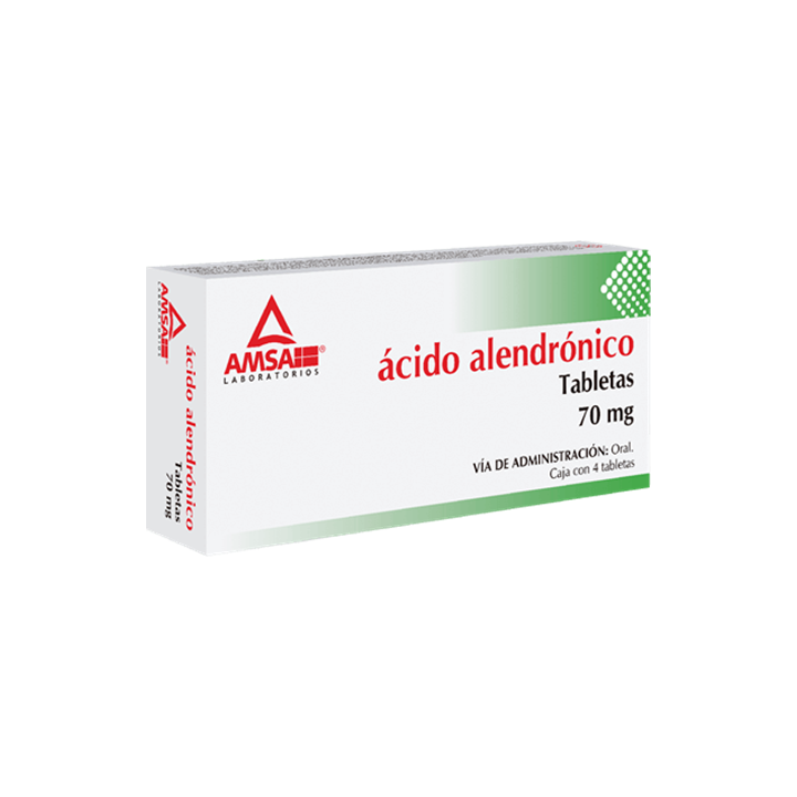 Ácido alendrónico 70 mg con 4 tabletas (AMSA)