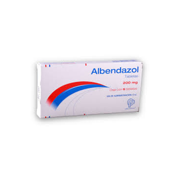 Albendazol 200 mg con 6 tabletas (Psicofarma)