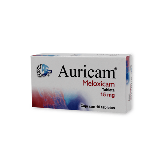 Auricam 15 mg con 10 tabletas (Meloxicam)