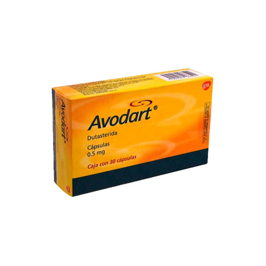 Avodart 0.5 mg caja con 30 cápsulas (Dutasterida)