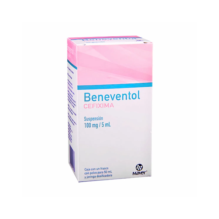 Beneventol 100 mg/5 mL suspensión oral frasco con 50 mL (Cefixima)