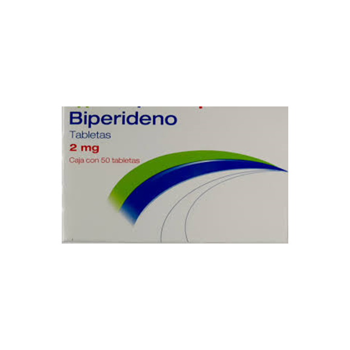 Biperideno 2 mg con 50 tabletas (Psicofarma)