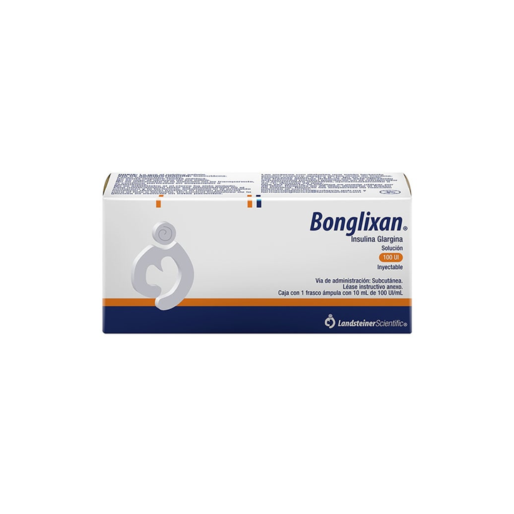 Bonglixan 3.64 mg/mL (100 UI/mL) solución inyectable frasco ámpula con 10 mL (Insulina Glargina)