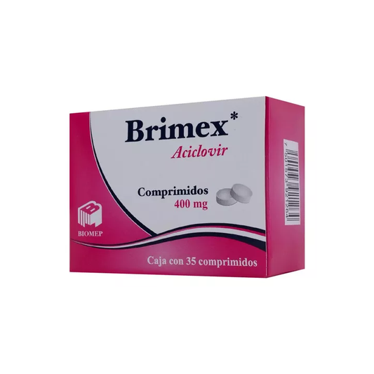 Brimex 400 mg con 35 tabletas (Aciclovir)