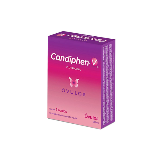 Candiphen-V 200 mg con 3 óvulos vaginales (Clotrimazol)