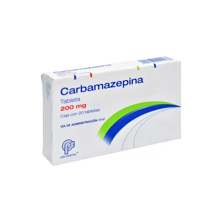 Carbamazepina 200 mg con 20 tabletas (Psicofarma)