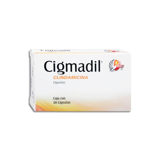 Cigmadil 300 mg con 16 cápsulas (Clindamicina)