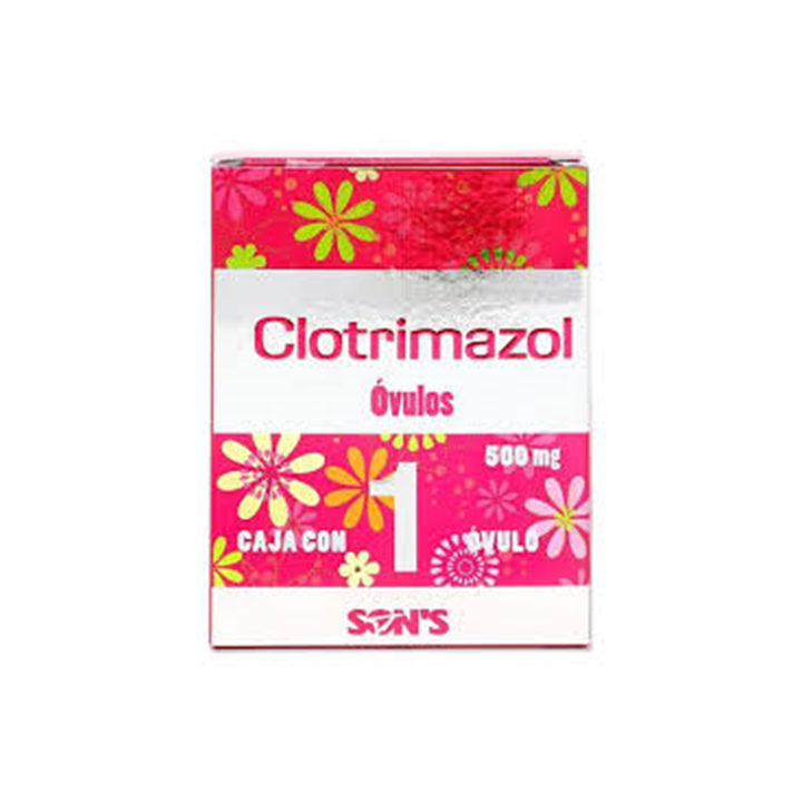 Clotrimazol 500 mg con 1 óvulo vaginal (SON'S)