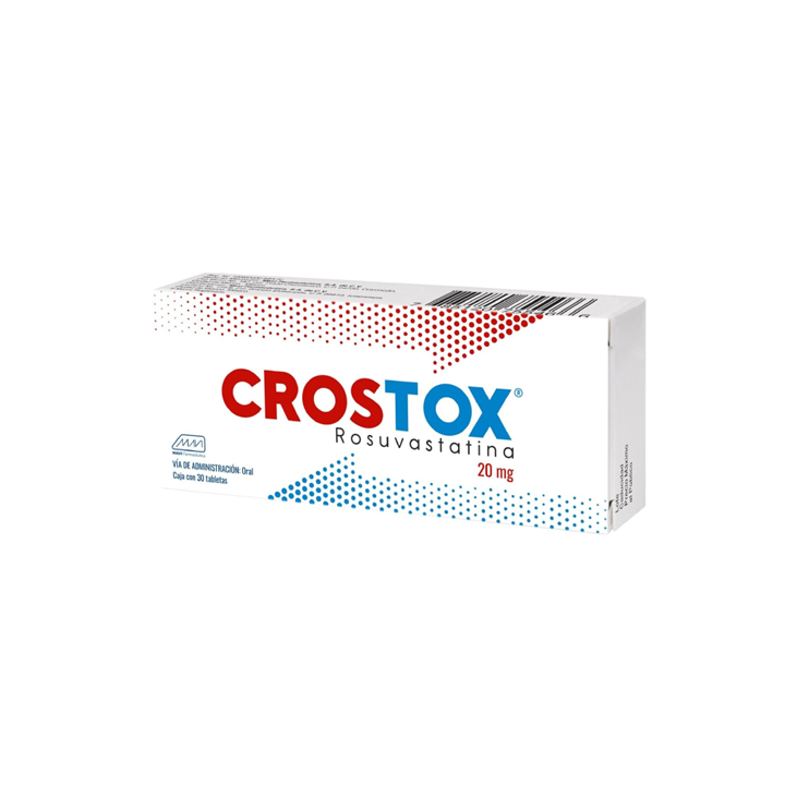 Crostox 20 mg con 30 tabletas (Rosuvastatina)