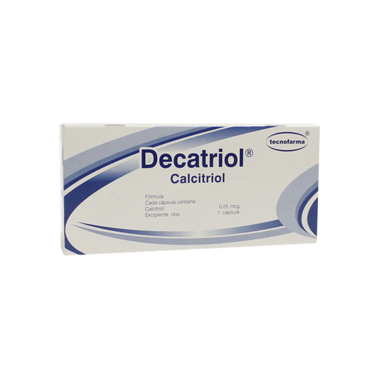 Decatriol 0.25 mcg con 50 cápsulas (Calcitriol)