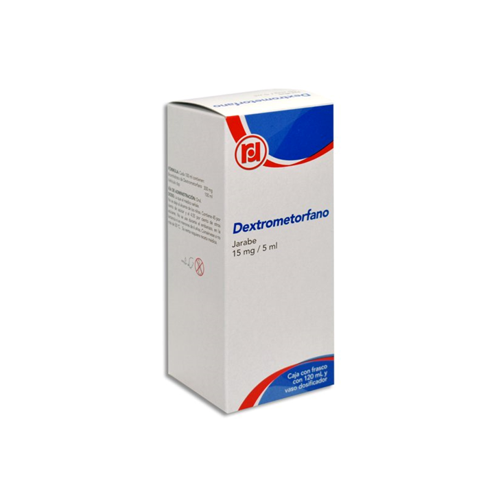 Dextrometorfano 15 mg/5 mL jarabe con 120 mL (Randall)