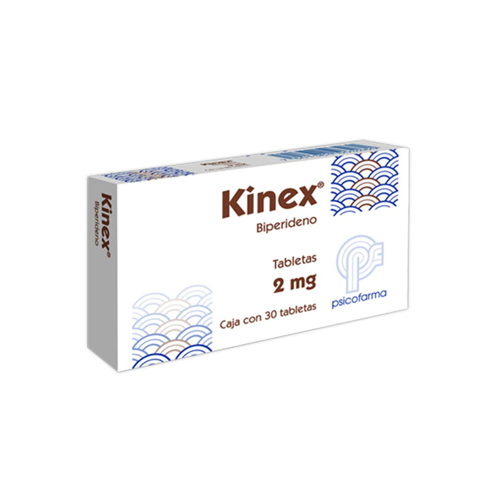 Kinex 2 mg con 30 tabletas (Biperideno)