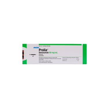 Prolia 60 mg/mL solución inyectable caja con 1 jeringa prellenada con 1 mL (Denosumab)